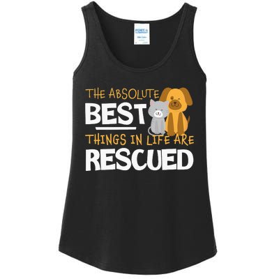 Adopt Don't Shop Animal Lovers Rescue Dog Cat Ladies Essential Tank