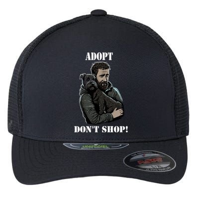 Adopt Dont Shop! Rescue Dog Cool Gift Flexfit Unipanel Trucker Cap