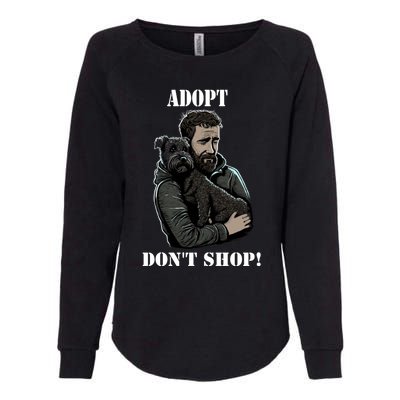 Adopt Dont Shop! Rescue Dog Cool Gift Womens California Wash Sweatshirt