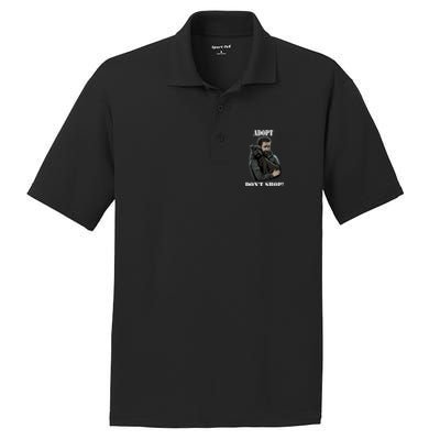 Adopt Dont Shop! Rescue Dog Cool Gift PosiCharge RacerMesh Polo