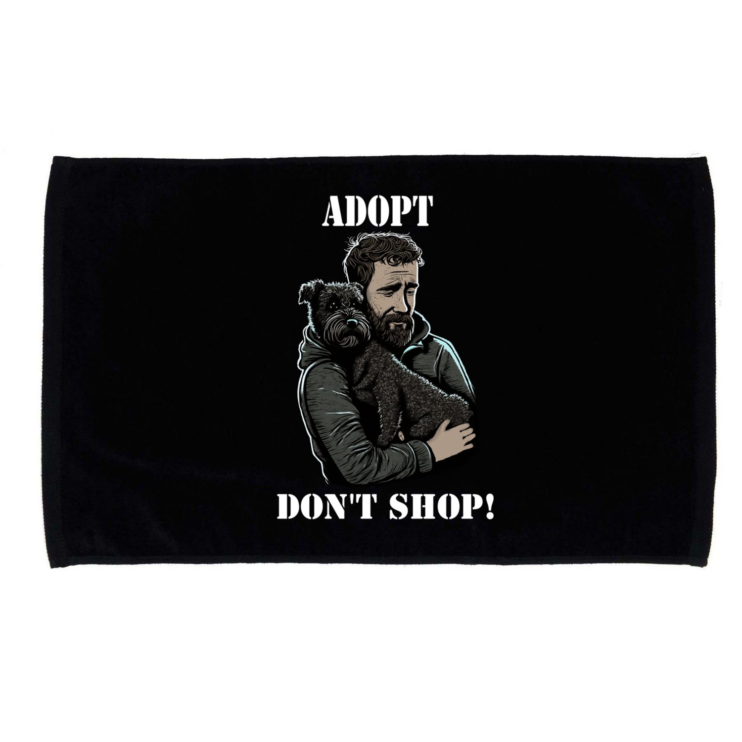 Adopt Dont Shop! Rescue Dog Cool Gift Microfiber Hand Towel