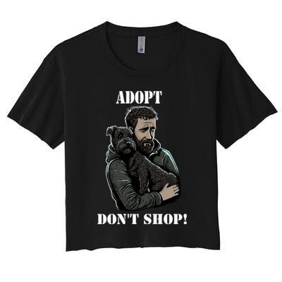 Adopt Dont Shop! Rescue Dog Cool Gift Crop Top