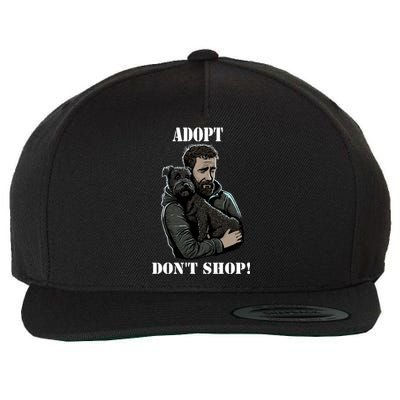 Adopt Dont Shop! Rescue Dog Cool Gift Wool Snapback Cap