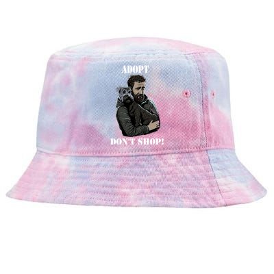 Adopt Dont Shop! Rescue Dog Cool Gift Tie-Dyed Bucket Hat