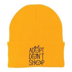 Adopt Dont Shop Animal Rescue Gift For Animal Lovers Knit Cap Winter Beanie