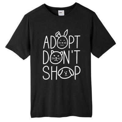 Adopt Dont Shop Animal Rescue Gift For Animal Lovers Tall Fusion ChromaSoft Performance T-Shirt