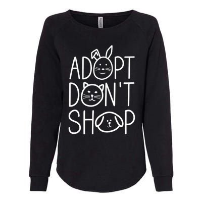 Adopt Dont Shop Animal Rescue Gift For Animal Lovers Womens California Wash Sweatshirt