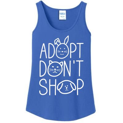 Adopt Dont Shop Animal Rescue Gift For Animal Lovers Ladies Essential Tank