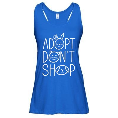 Adopt Dont Shop Animal Rescue Gift For Animal Lovers Ladies Essential Flowy Tank