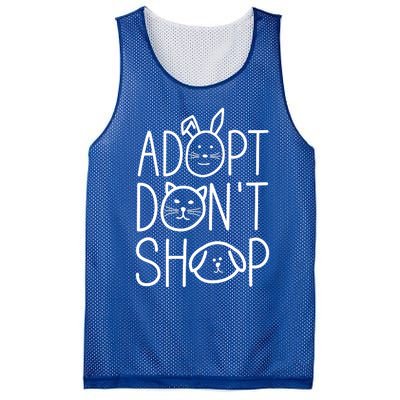 Adopt Dont Shop Animal Rescue Gift For Animal Lovers Mesh Reversible Basketball Jersey Tank