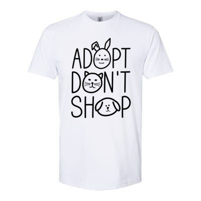 Adopt Dont Shop Animal Rescue Gift For Animal Lovers Softstyle CVC T-Shirt