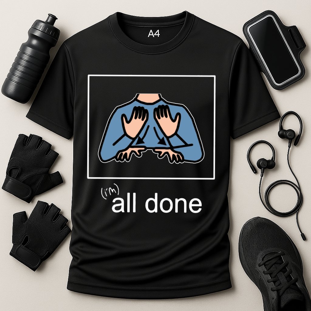 All Done Special Education Teacher Neurodiversity Autism Cooling Performance Crew T-Shirt