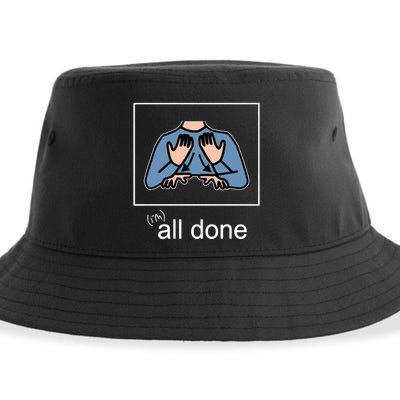 All Done Special Education Teacher Neurodiversity Autism Sustainable Bucket Hat