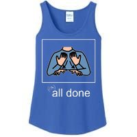 All Done Special Education Teacher Neurodiversity Autism Ladies Essential Tank