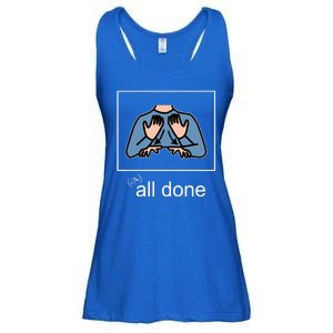 All Done Special Education Teacher Neurodiversity Autism Ladies Essential Flowy Tank