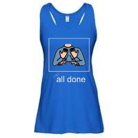 All Done Special Education Teacher Neurodiversity Autism Ladies Essential Flowy Tank