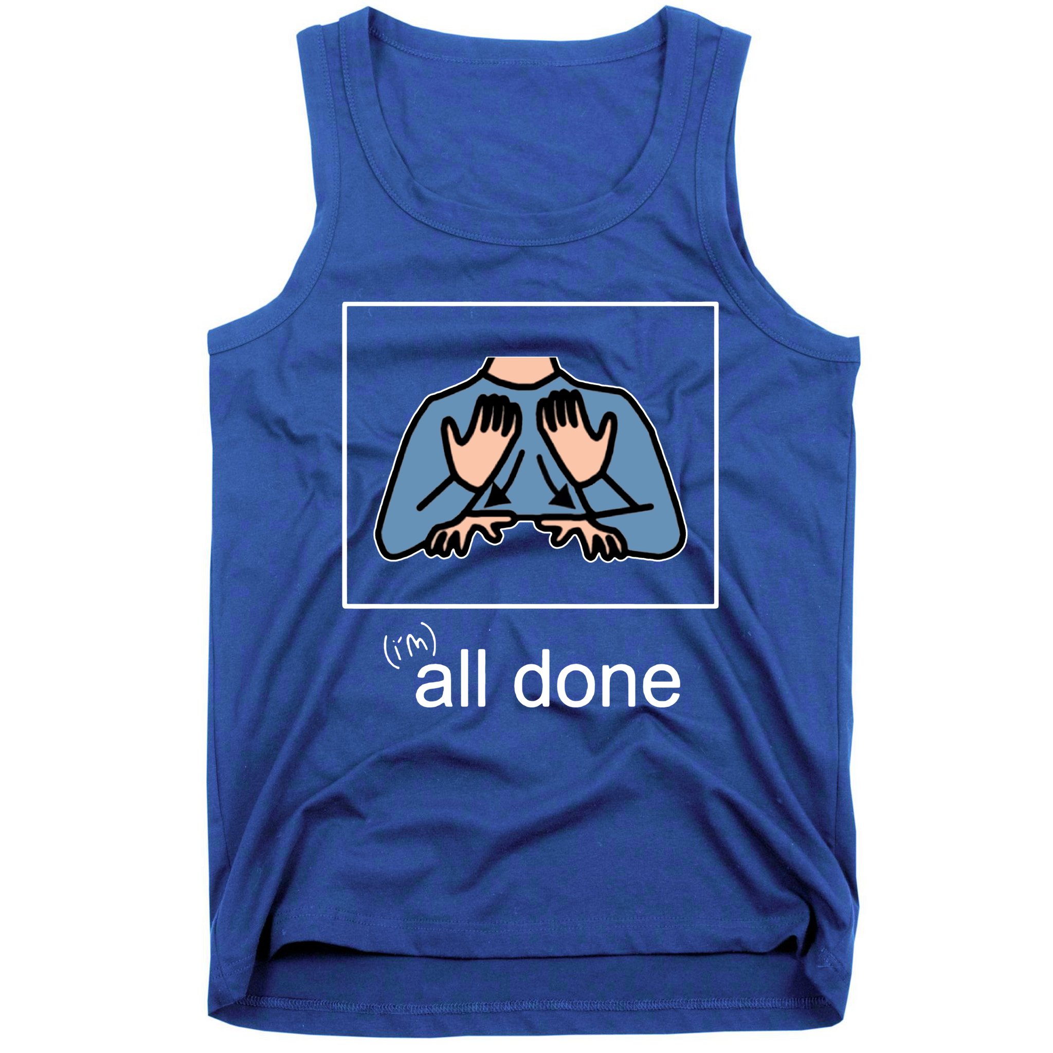 All Done Special Education Teacher Neurodiversity Autism Tank Top