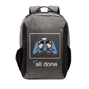 All Done Special Education Teacher Neurodiversity Autism Vector Backpack