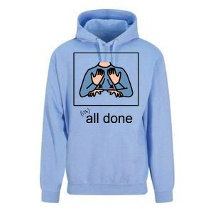 All Done Special Education Teacher Neurodiversity Autism Unisex Surf Hoodie