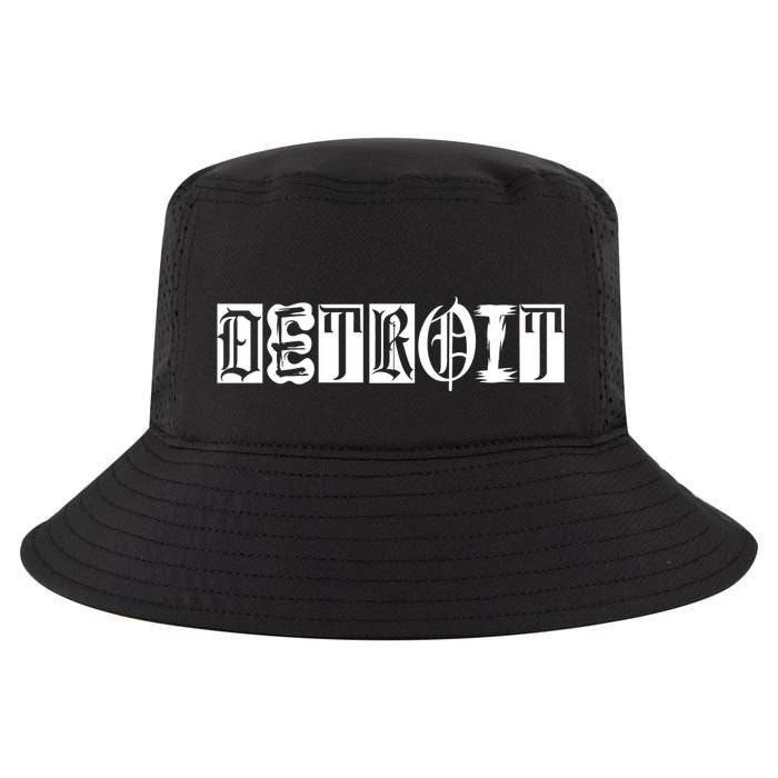 Awesome Detroit Style Font Logo Cool Comfort Performance Bucket Hat