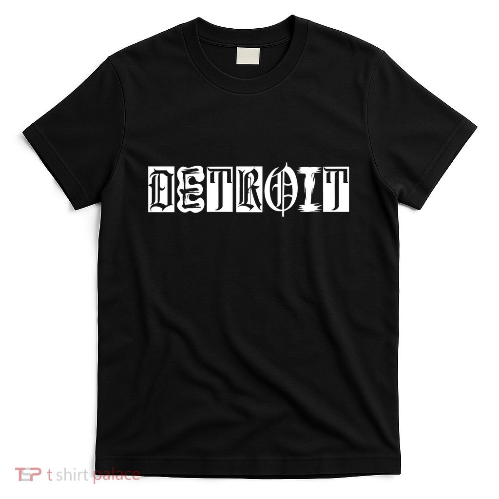 Awesome Detroit Style Font Logo T-Shirt