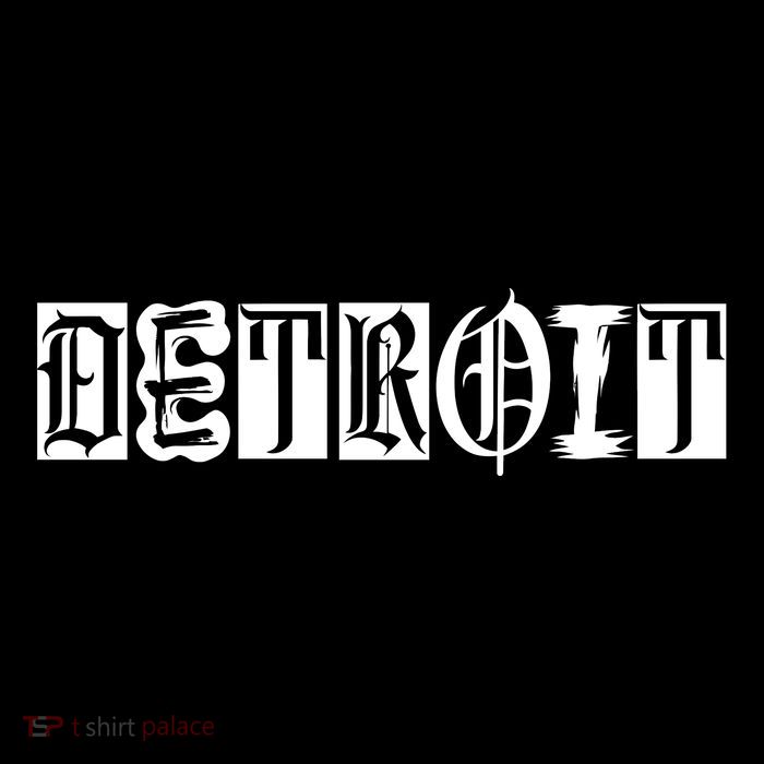 Awesome Detroit Style Font Logo Tall T-Shirt