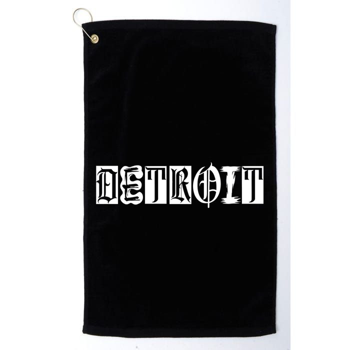 Awesome Detroit Style Font Logo Golf Towel