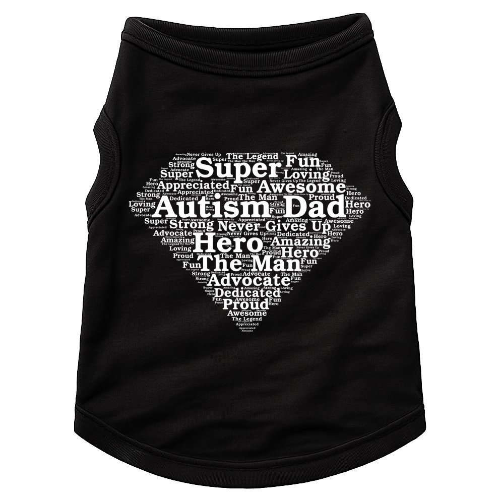 Autism Dad Superhero Fathers Day Doggie Tank