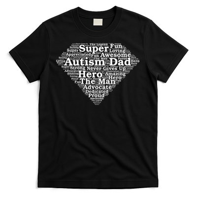 Autism Dad Superhero Fathers Day T-Shirt