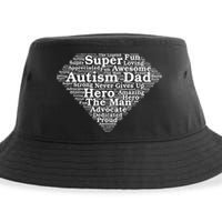 Autism Dad Superhero Fathers Day Sustainable Bucket Hat