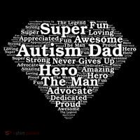 Autism Dad Superhero Fathers Day Flatbill Hat
