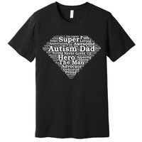 Autism Dad Superhero Fathers Day Premium T-Shirt