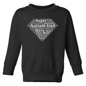 Autism Dad Superhero Fathers Day Toddler Sweatshirt