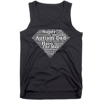 Autism Dad Superhero Fathers Day Tank Top