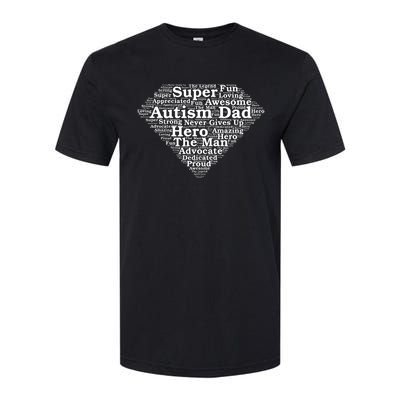 Autism Dad Superhero Fathers Day Softstyle CVC T-Shirt