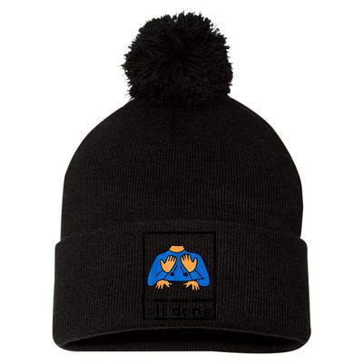 All Done Sign Language Speech Pathology AAC SPED Teacher Pom Pom 12in Knit Beanie