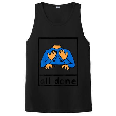 All Done Sign Language Speech Pathology AAC SPED Teacher PosiCharge Competitor Tank