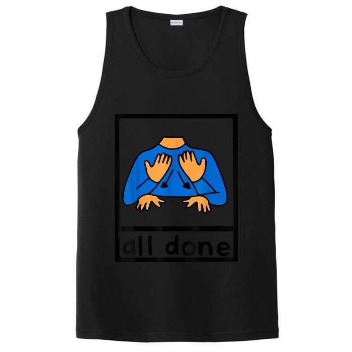 All Done Sign Language Speech Pathology AAC SPED Teacher PosiCharge Competitor Tank