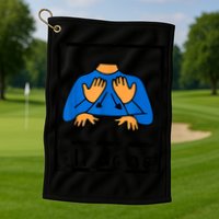 All Done Sign Language Speech Pathology AAC SPED Teacher Golf Towel