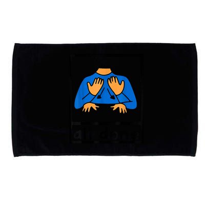 All Done Sign Language Speech Pathology AAC SPED Teacher Microfiber Hand Towel