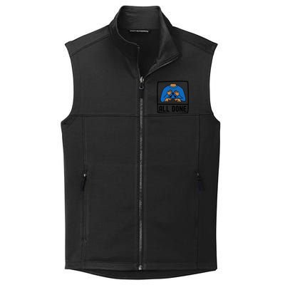 All Done Special Education Teacher Neurodiversity Autism Collective Smooth Fleece Vest