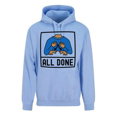 All Done Special Education Teacher Neurodiversity Autism Unisex Surf Hoodie