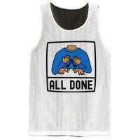 All Done Special Education Teacher Neurodiversity Autism Mesh Reversible Basketball Jersey Tank