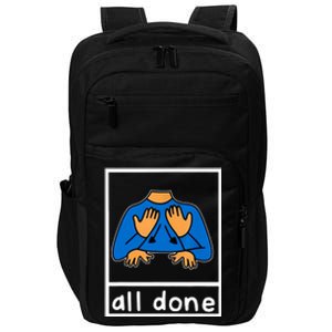 All Done Sign Language Impact Tech Backpack