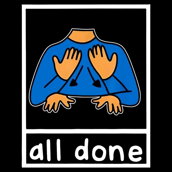 All Done Sign Language 7-Panel Snapback Hat