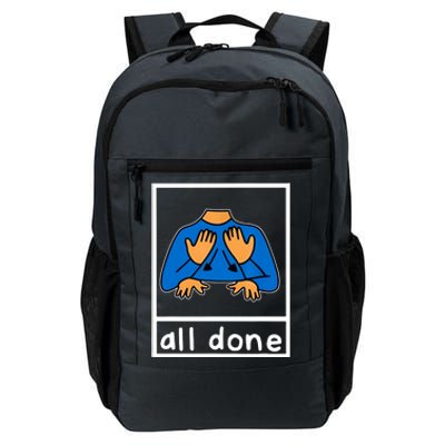 All Done Sign Language Daily Commute Backpack