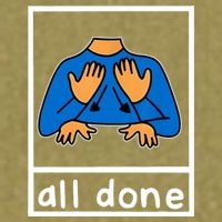 All Done Sign Language Garment-Dyed Women's Muscle Tee