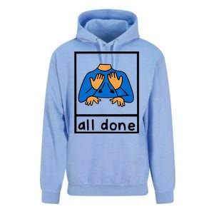 All Done Sign Language Unisex Surf Hoodie