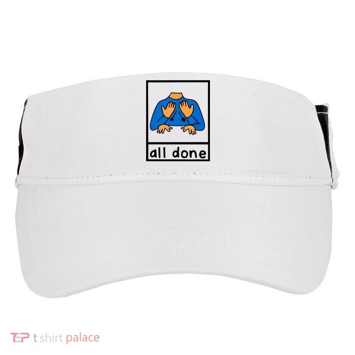 All Done Sign Language Adult Drive Performance Visor