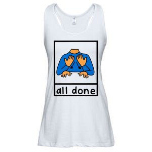 All Done Sign Language Ladies Essential Flowy Tank